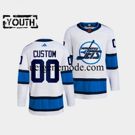 Kinder Winnipeg Jets CUSTOM Eishockey Trikot Adidas 2022 Reverse Retro Weiß Authentic